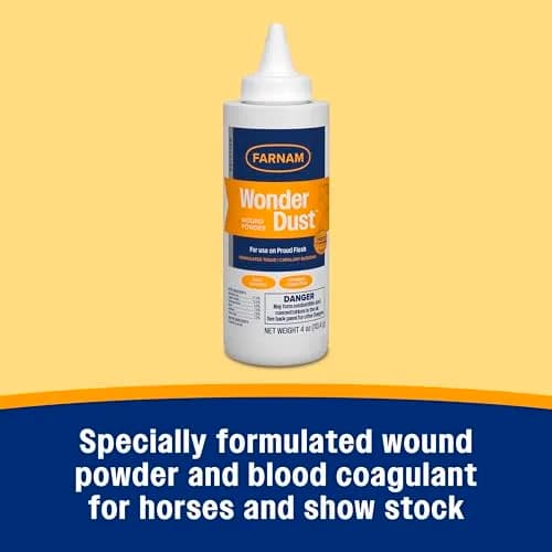 Farnam Wonder Dust Wound Powder 4 oz | Blood Coagulant for Horses & Livestock thumbnail 3