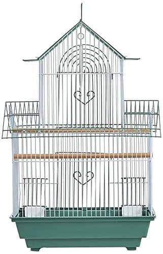 Prevue Pet Products Shanghai Parakeet Cage, Green, 34cm (13.5")L x 28cm (11")W x 56cm (22")H | Safe & Spacious Bird Habitat thumbnail 3