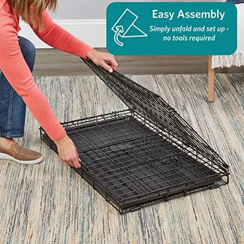 MidWest 24-Inch Double Door iCrate for Small Breeds 12-20 lbs | Secure & Foldable thumbnail 4