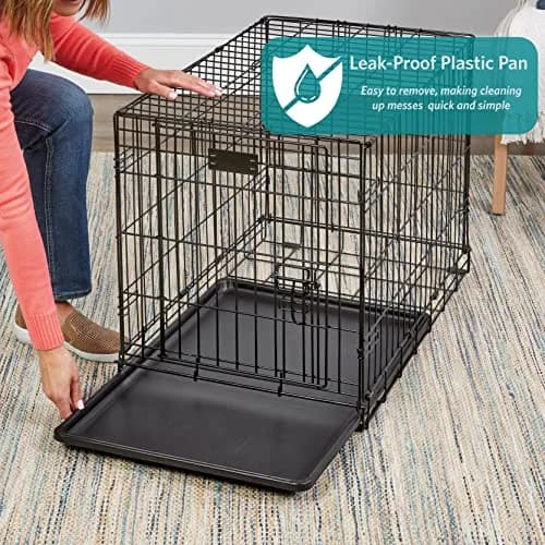 MidWest 24-Inch Double Door iCrate for Small Breeds 12-20 lbs | Secure & Foldable thumbnail 3