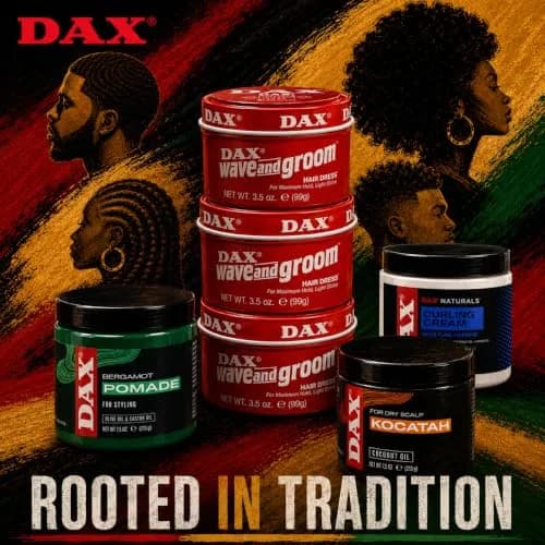 DAX Wave & Groom Hair Dress, Superior Hold Pomade with Shine, 3.5 oz, 2 Pack | Strong Hold for Short Hair with Natural Shine thumbnail 5