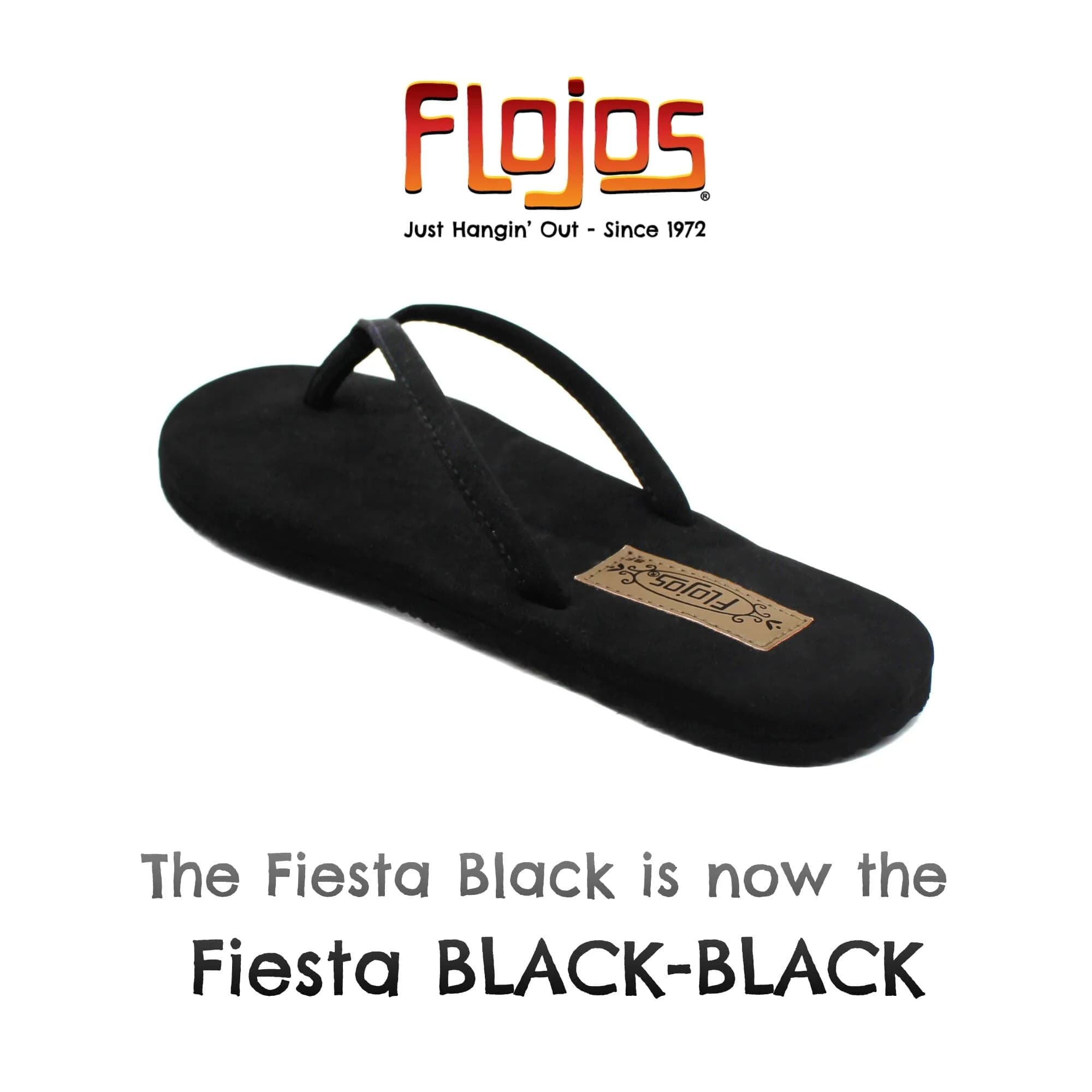 Flojos Women's Fiesta Flip-Flop, Black, 11 M US thumbnail 3