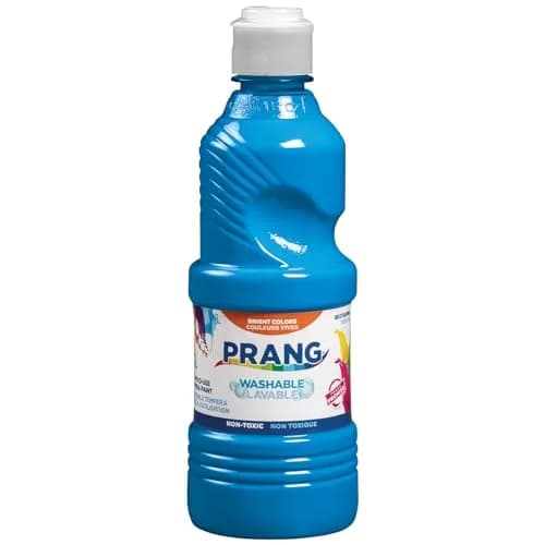 Prang Washable Tempera Paint, Turquoise, 16 Fl Oz. | Vibrant, Non-Toxic & Washable for Kids & Art thumbnail 1