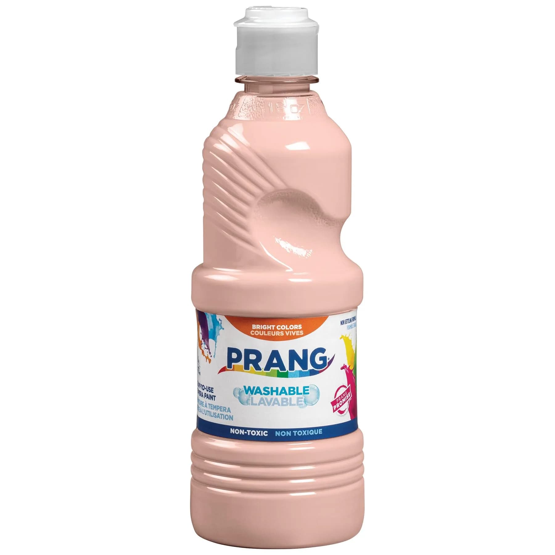 Prang Washable Tempera Paint, Peach, 16 Fl Oz | Bright, Non-Settling, Washable for Kids & Classrooms — Peach