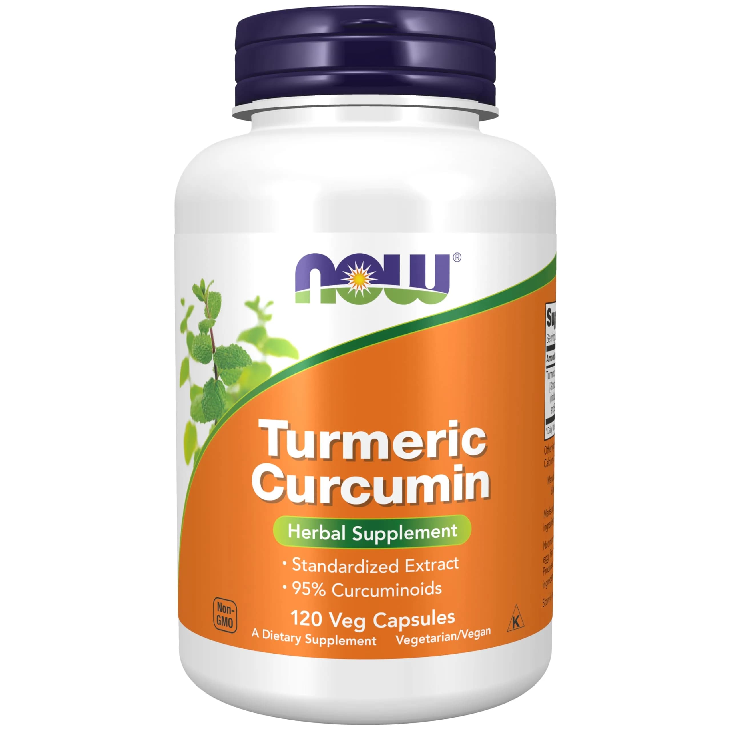 NOW Supplements Turmeric Curcumin 120 Veg Caps | 95% Curcuminoids, Supports Anti-Inflammatory & Heart Health