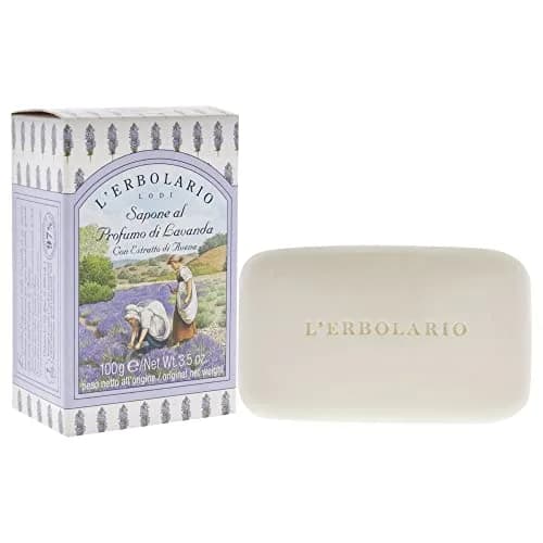 L'Erbolario Lavender Perfumed Soap Bar 99g (3.5 Oz) | Gentle Cleanser for All Skin Types thumbnail 3