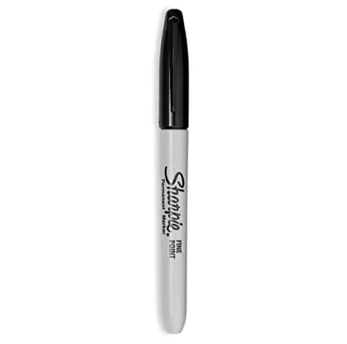 Sharpie Permanent Markers, Fine Point, Black, 12 Count | Fade & Water Resistant thumbnail 4