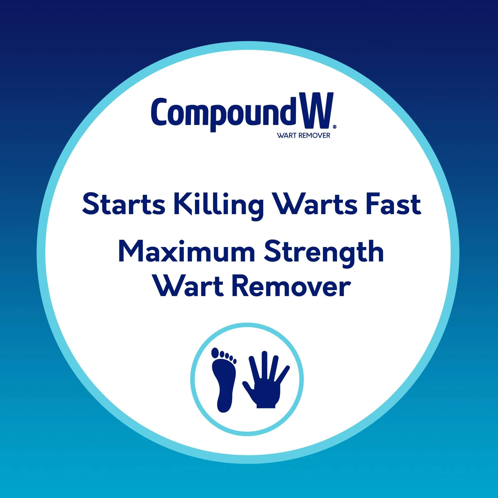 Compound W Wart Remover Maximum Strength One Step Pads with Salicylic Acid, 14 Medicated Pads | Salicylic Acid Wart Removal Medication - view 2