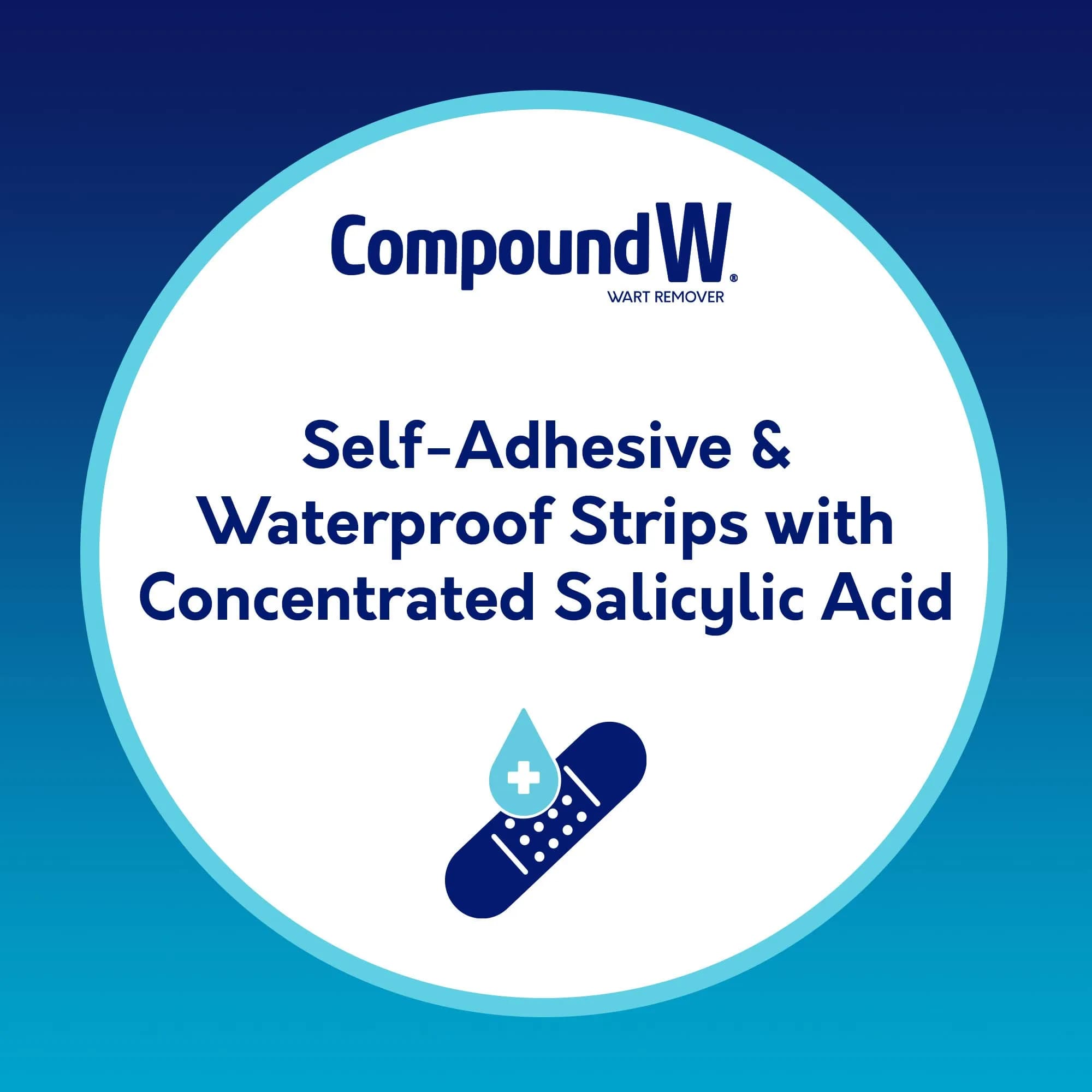 Compound W Wart Remover Maximum Strength One Step Pads with Salicylic Acid, 14 Medicated Pads | Salicylic Acid Wart Removal Medication - view 3