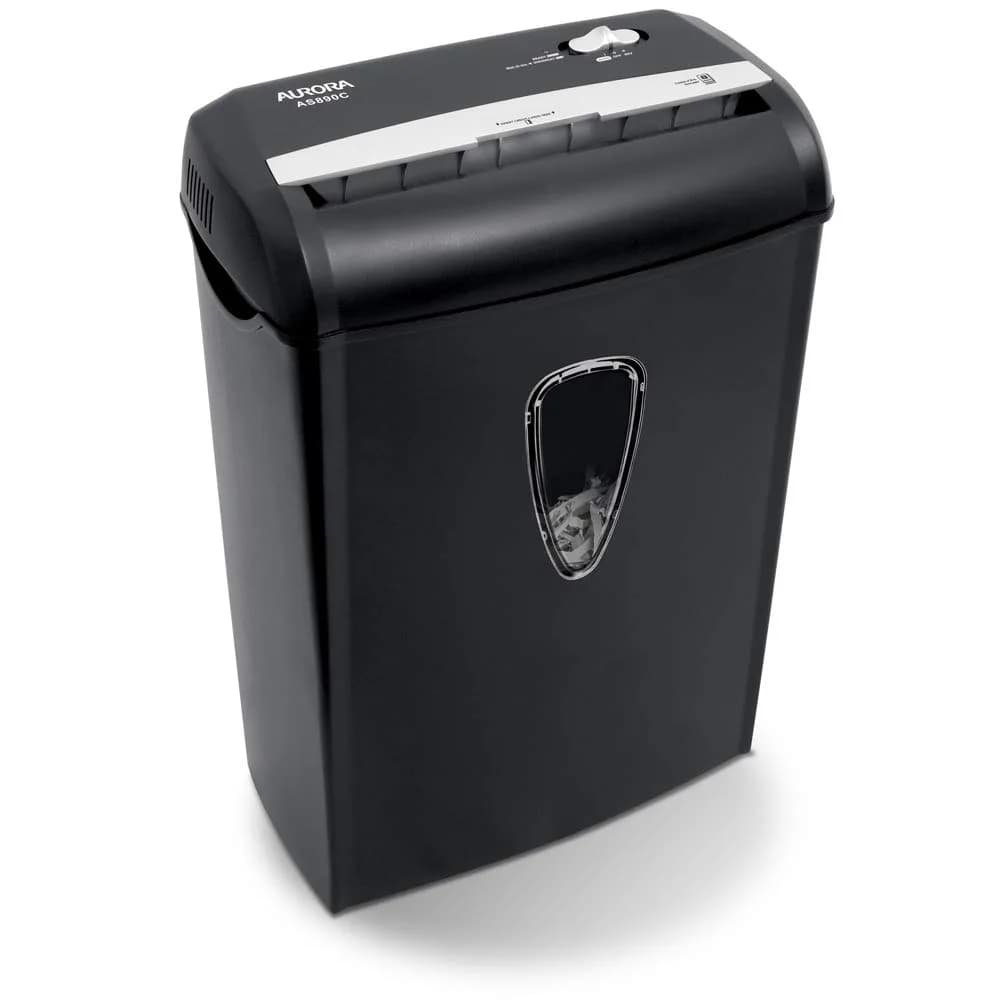 Aurora AS890C 8-Sheet Cross-Cut Paper Shredder with Basket | USA Import for India - view 3