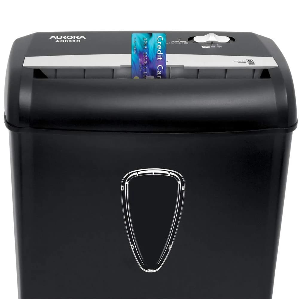 Aurora AS890C 8-Sheet Cross-Cut Paper Shredder with Basket | USA Import for India - view 5