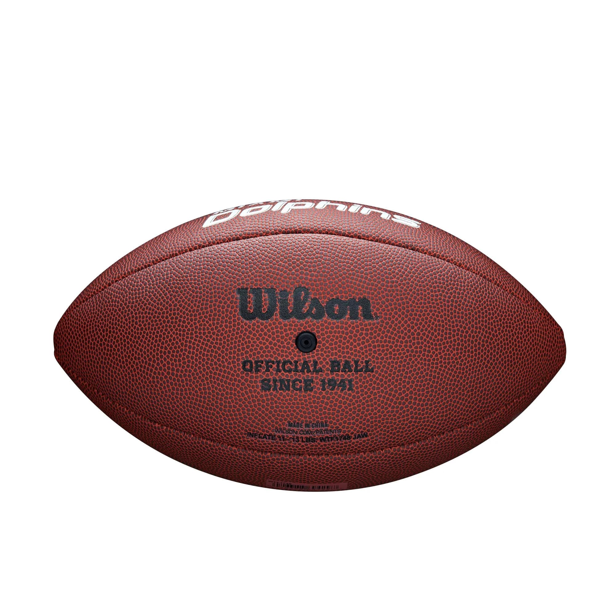 Wilson NFL Miami Dolphins Official Size Composite Football | 1 lb (0.45 kg) - view 3