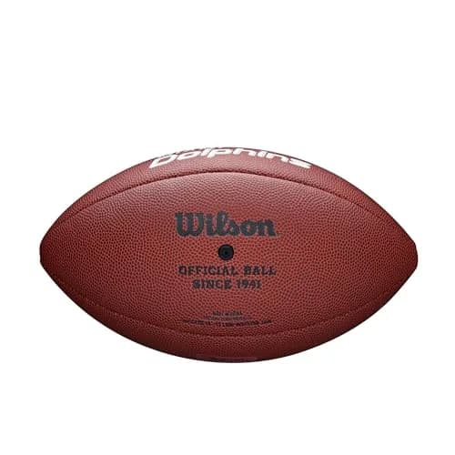 Wilson NFL Miami Dolphins Official Size Composite Football | 1 lb (0.45 kg) thumbnail 3