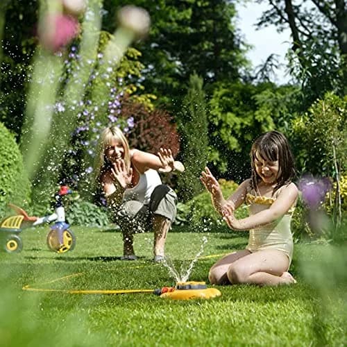 Hozelock Rotating Sprinkler 79m² (190.5mm W x 277mm L) | 8 Spray Patterns for Small Gardens thumbnail 3