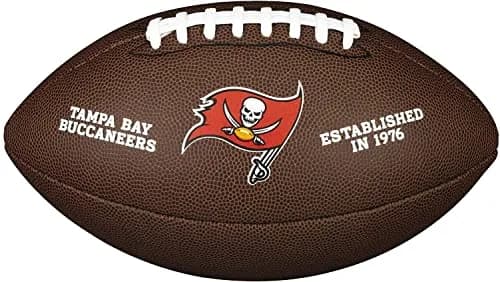 Wilson NFL Tampa Bay Buccaneers Official Composite Leather Football | 0.4 kg (0.88 lb) — Brown