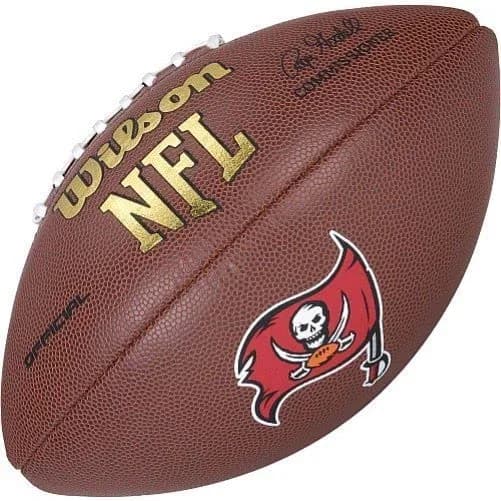 Wilson NFL Tampa Bay Buccaneers Official Composite Leather Football | 0.4 kg (0.88 lb) thumbnail 4