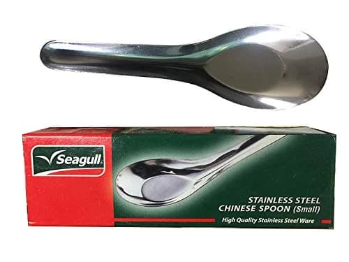 Sea Gull Lighting Stainless Chinese Soup Spoons 12 pc 12.7 cm (5 inches) | Dishwasher Safe Flatware thumbnail 2