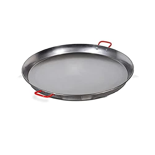Garcima La Ideal Polished Steel Paella Pan 70cm | Authentic Spanish Cookware for Indian Kitchens thumbnail 1