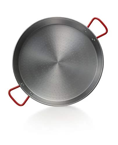 Garcima La Ideal Polished Steel Paella Pan 70cm | Authentic Spanish Cookware for Indian Kitchens thumbnail 3