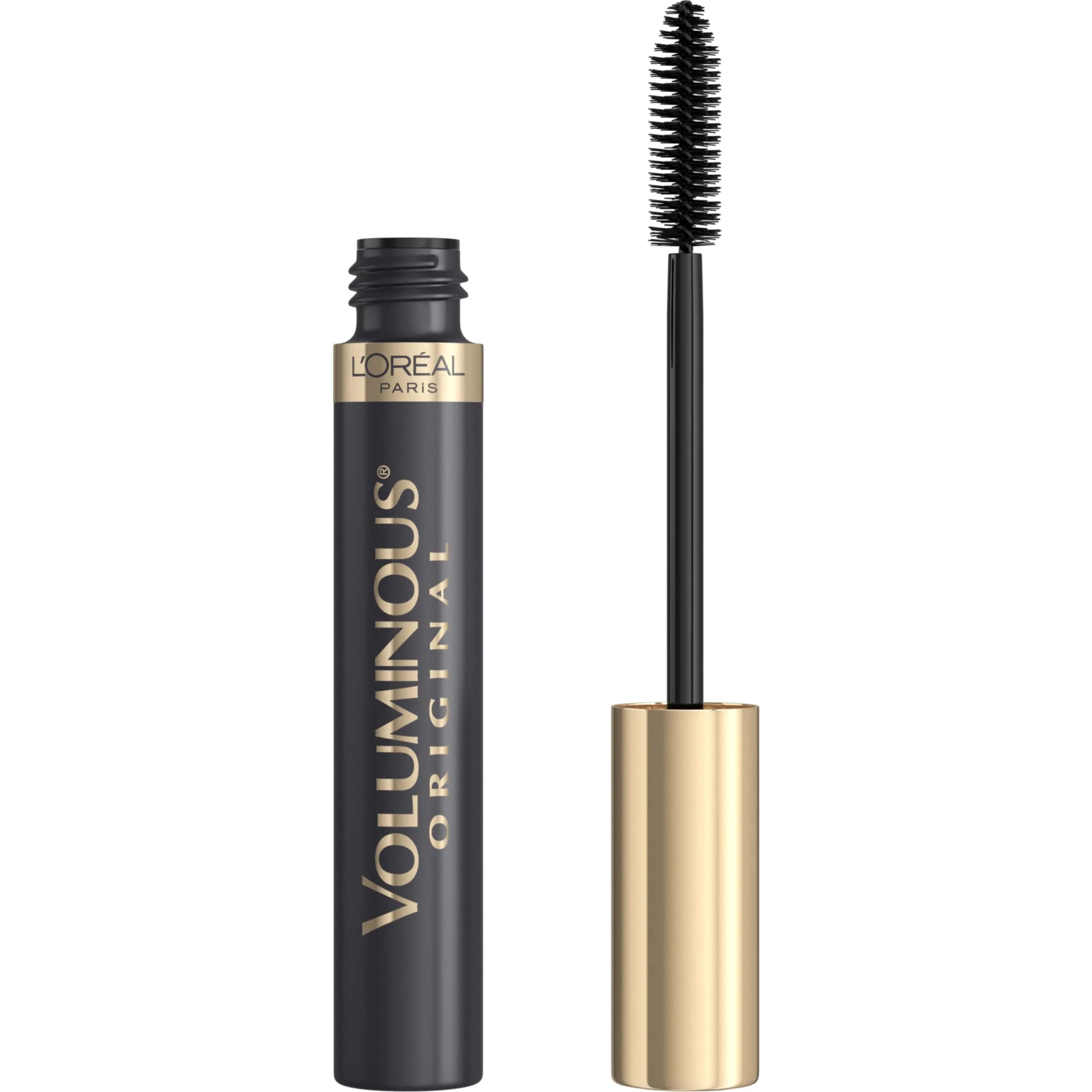 L'Oreal Paris Voluminous Original Mascara, Carbon Black, 7.7ml (0.26 fl. oz.) | Builds Lashes Up to 5x Fuller — Black Brown / 0.26 Fl Oz