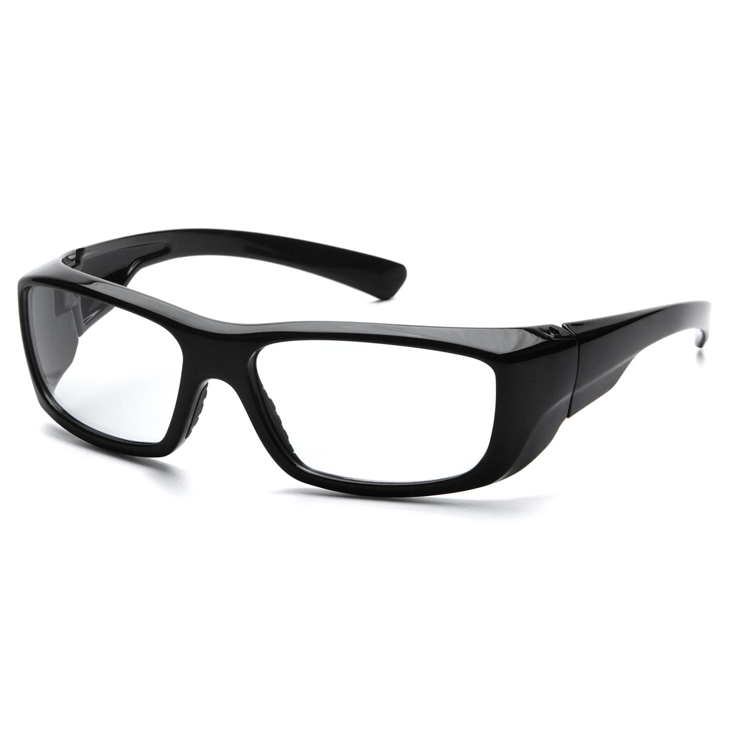 Pyramex Clear Reader Safety Glasses with Black Frame, +2.0 Diopters, 6.25" Width | Impact Resistant Polycarbonate Lenses - main product image