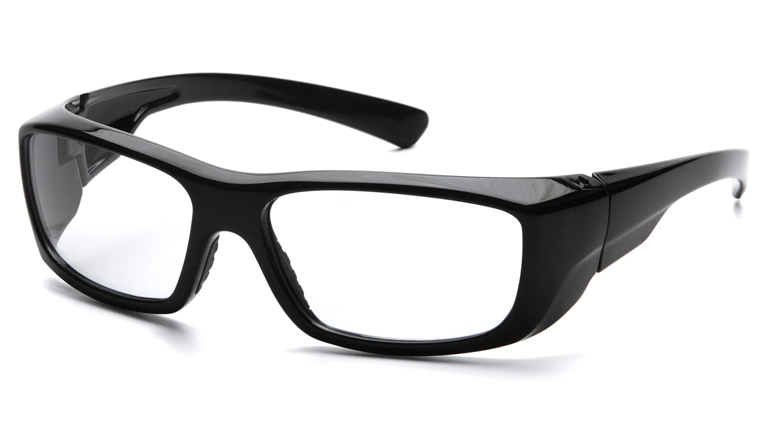 Pyramex Clear Reader Safety Glasses with Black Frame, +2.0 Diopters, 6.25" Width | Impact Resistant Polycarbonate Lenses - main product image