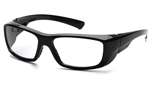 Pyramex Clear Reader Safety Glasses with Black Frame, +2.0 Diopters, 6.25" Width | Impact Resistant Polycarbonate Lenses thumbnail 1