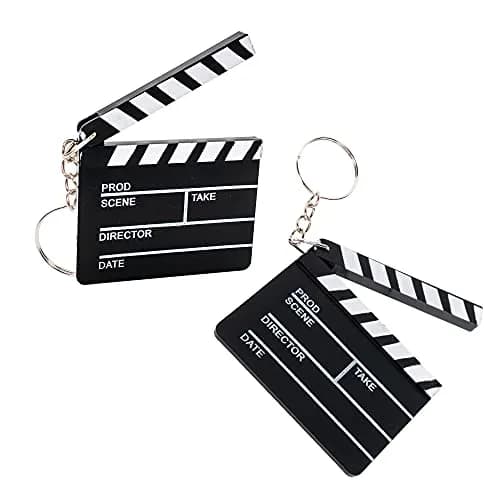 Windy City Novelties 12 Pack Hollywood Clapboard Keychains | Movie Night Party Favors & Decorations thumbnail 1