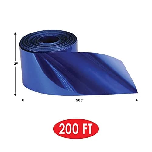 Beistle Gleam 'N Streamer Metallized Streamer, 2-Inch by 200-Feet, blue | Vibrant metallic decoration for parties thumbnail 2