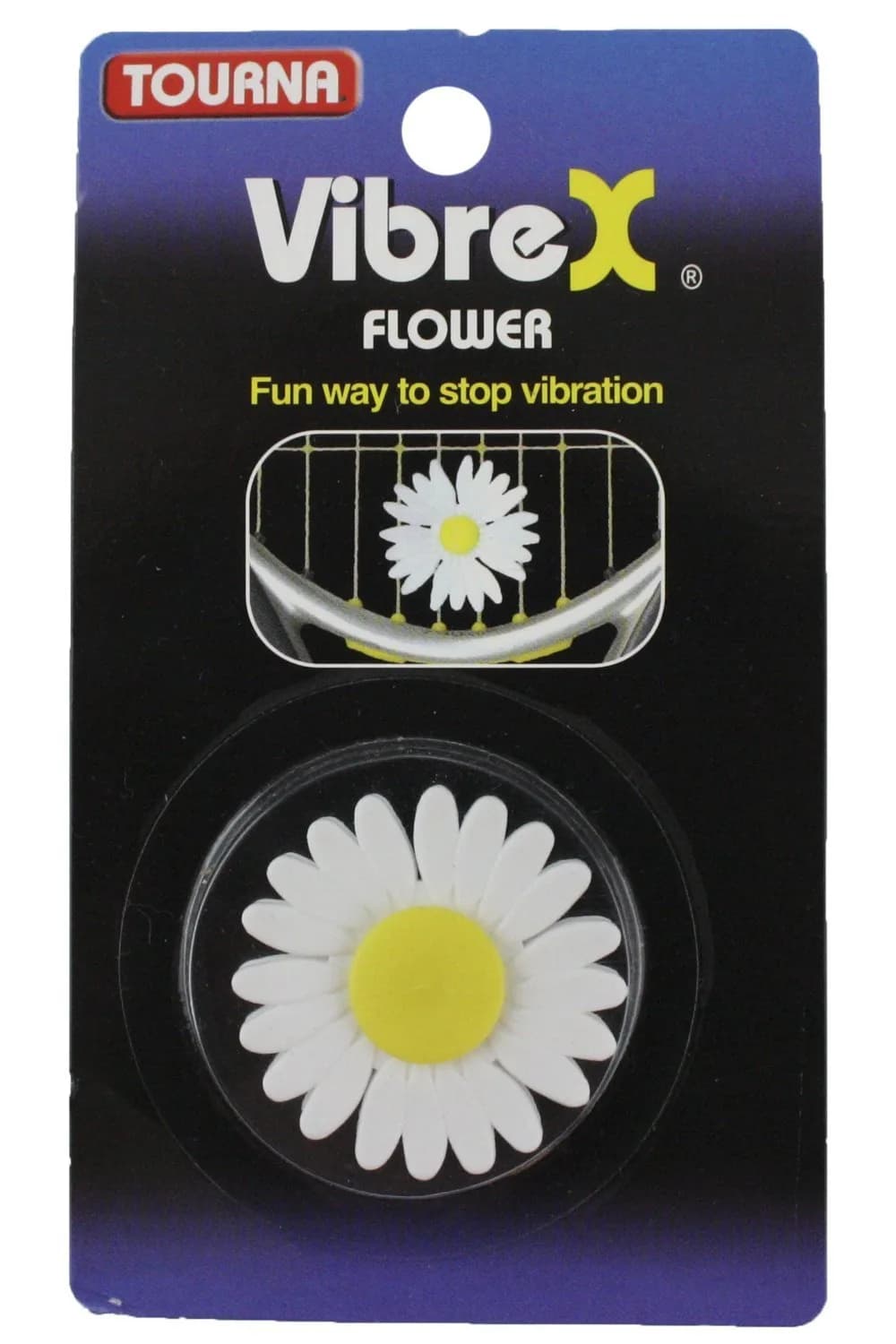Tourna Vibrex Flower Tennis Vibration Dampener with Petal Extension | 1 Count — Flower