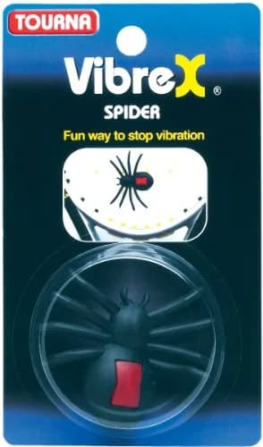 Tourna Vibrex Spider Tennis Vibration Dampener Black/Red | Fun Spider Design for Racquet thumbnail 2