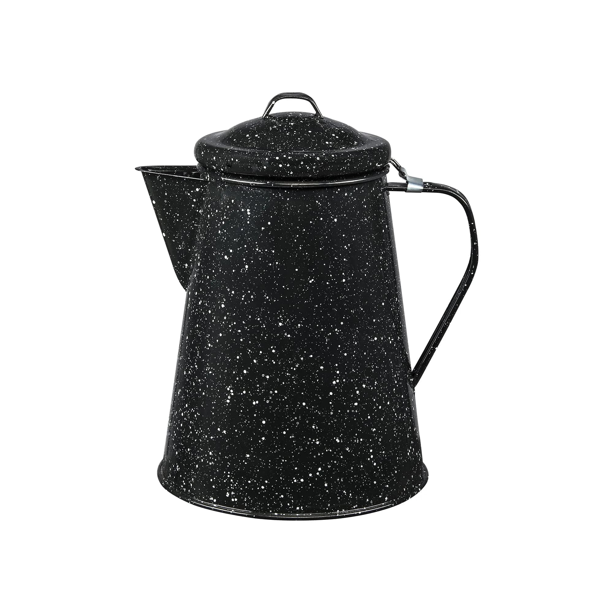 Granite Ware Coffee Boiler 3 Qt Speckled Black | Fast Boiling & Easy Cleaning
