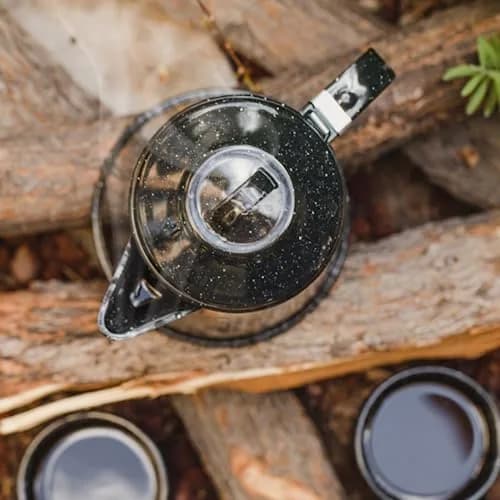 Granite Ware Coffee Boiler 3 Qt Speckled Black | Fast Boiling & Easy Cleaning thumbnail 10