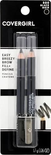 COVERGIRL Easy Breezy Brow Fill + Define Brow Pencil, 2 Pack | Long-Lasting, Deeply Pigmented, Blendable, Cruelty-Free (70-120 chars) thumbnail 1