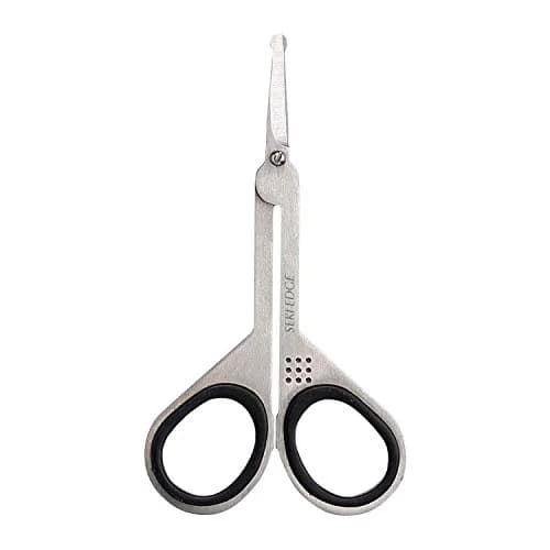 Seki EDGE Stainless Steel Nostril Scissors SS-908 | Rounded Tips for Safe Nose & Facial Hair Trimming thumbnail 1