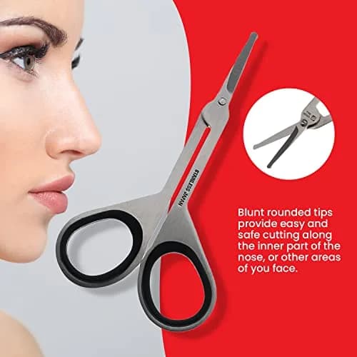 Seki EDGE Stainless Steel Nostril Scissors SS-908 | Rounded Tips for Safe Nose & Facial Hair Trimming thumbnail 4