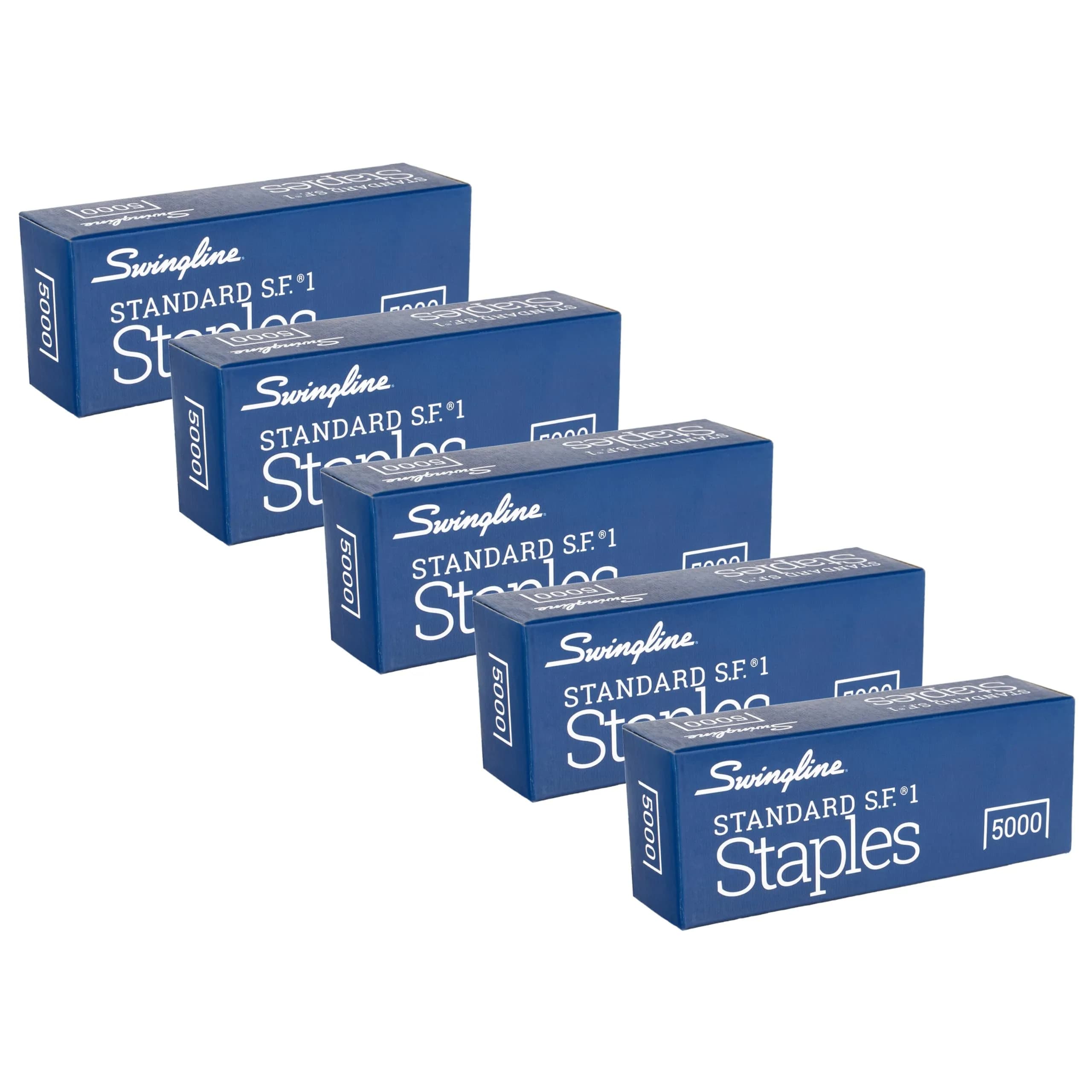 Swingline Standard Staples 5 Pack (25,000 Staples Total) | Reliable Performance for Desktop Staplers - main product image