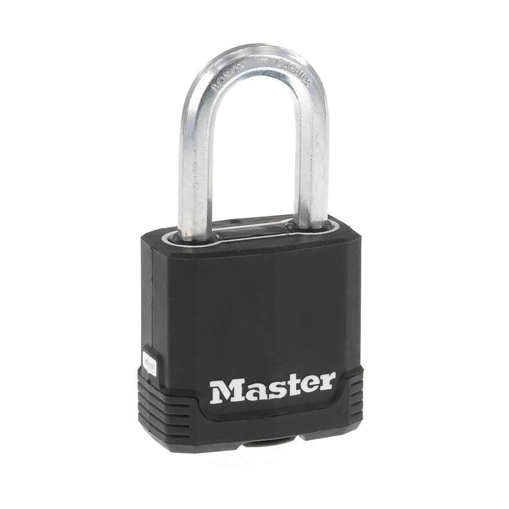 Master Lock Magnum Outdoor Padlock M115XDLF with 2 Keys | 48mm Laminated Steel Body, 38mm Boron-Carbide Shackle, Weather-Resistant — Original Version