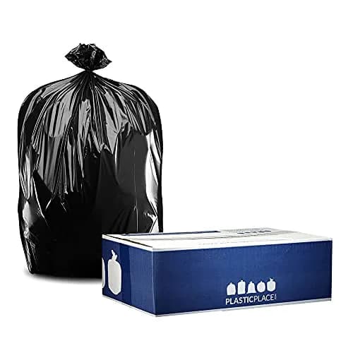 Plasticplace Heavy-Duty 33 Gallon Trash Bags | 1.4 Mil Thick, Leak-Resistant, 100/Case thumbnail 2