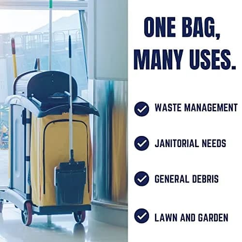 Plasticplace Heavy-Duty 33 Gallon Trash Bags | 1.4 Mil Thick, Leak-Resistant, 100/Case thumbnail 4