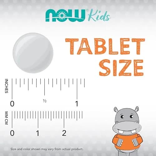 NOW Kid Cal Chewables 100 Count | Tasty Calcium & Vitamin D Support for Kids thumbnail 4