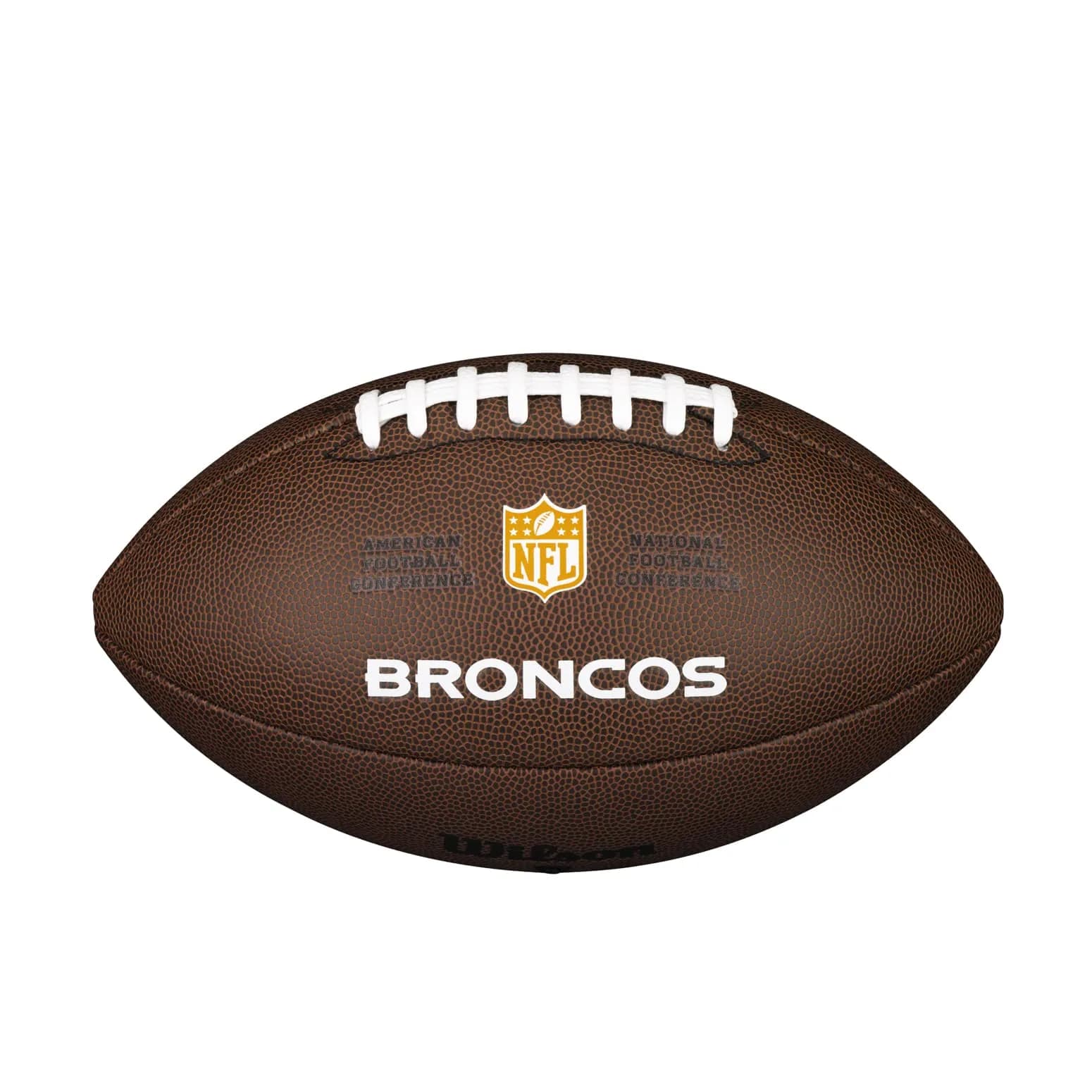 Wilson NFL Denver Broncos Official Size Composite Leather Football | 1 lb (0.45 kg) - view 2