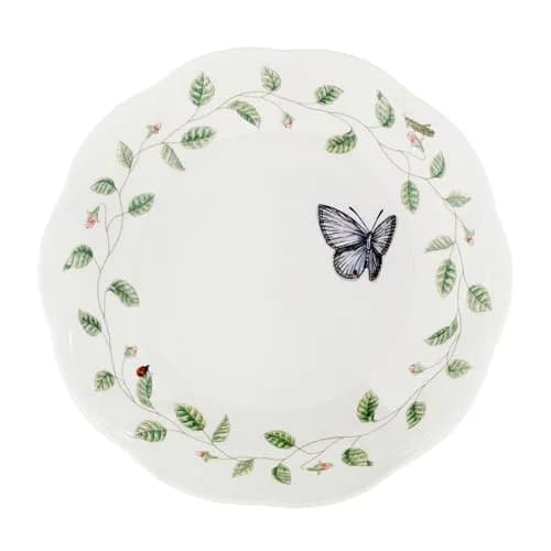 Lenox Butterfly Meadow Porcelain Pasta Bowl Set for 4, 20oz (591ml) | Dishwasher & Microwave Safe thumbnail 4