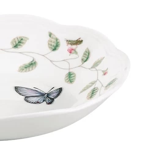 Lenox Butterfly Meadow Porcelain Pasta Bowl Set for 4, 20oz (591ml) | Dishwasher & Microwave Safe thumbnail 3