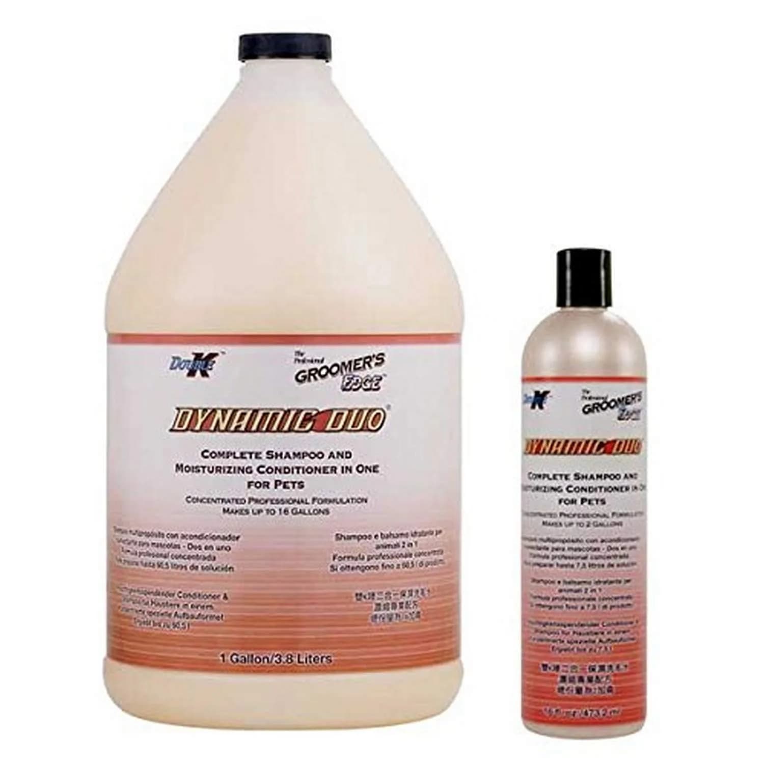 Groomer's Edge Dynamic Duo Shampoo/Conditioner 3.8L | Pet Grooming for Dogs & Cats — Mix