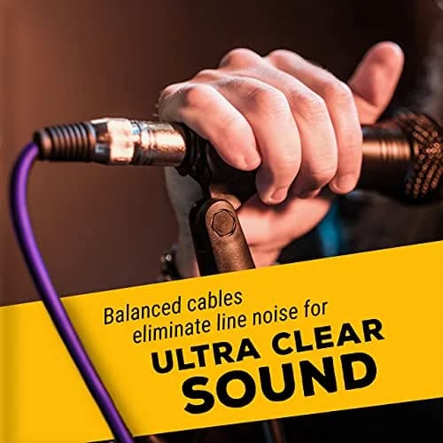 GLS Audio Mic Cable Patch Cord 25 ft | 6 Pack Male to Female XLR for Studio & Stage thumbnail 8