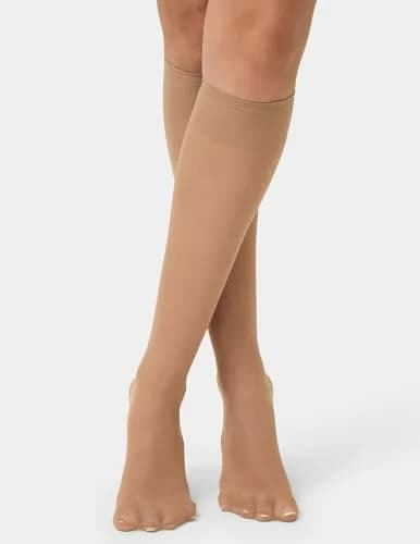 no nonsense Sheer Stockings for Women, Knee Highs | Sheer Nylon, Comfortable Fit, 10 Pair Pack thumbnail 2
