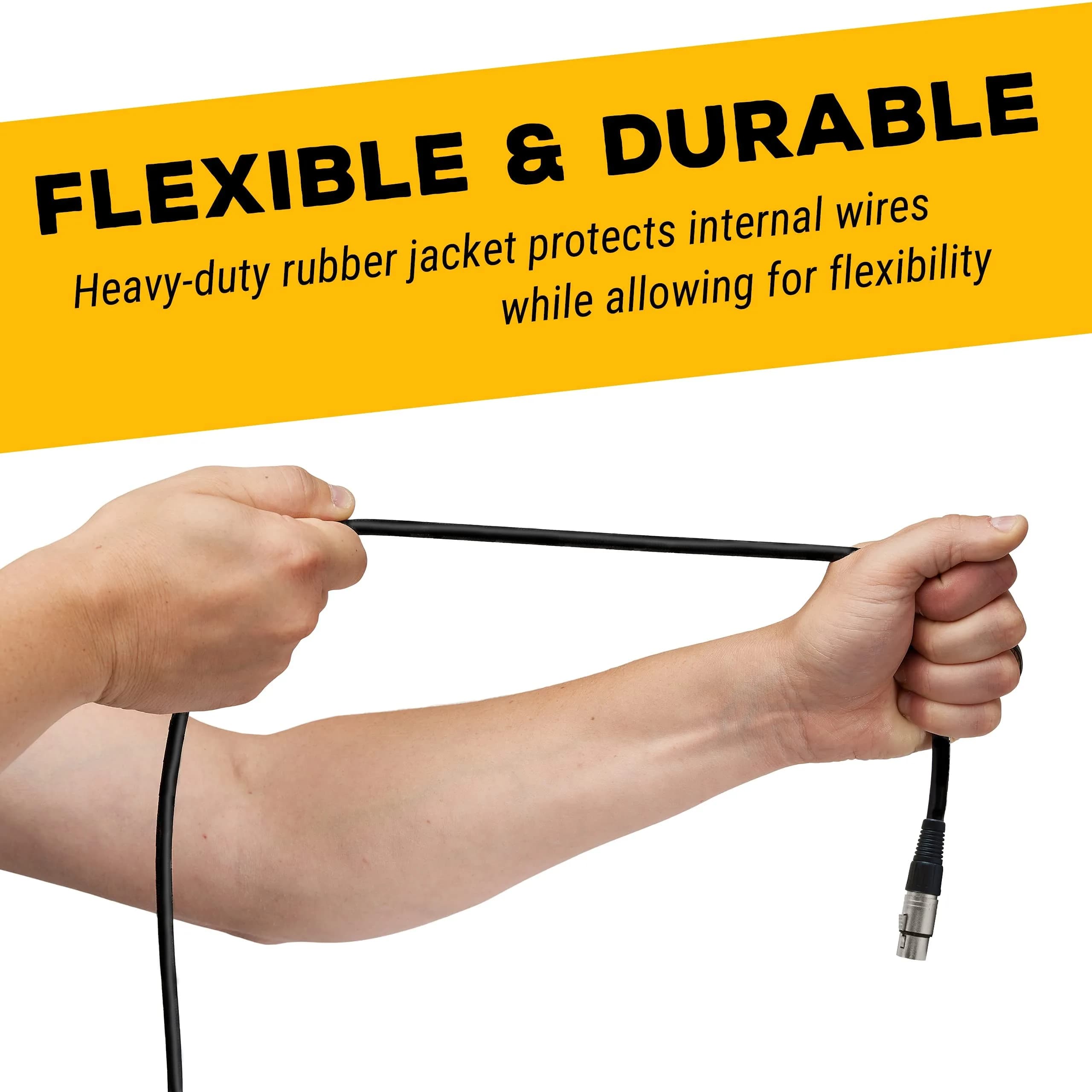 GLS Audio Mic Cable Patch Cord 50 ft | Heavy-Duty 2 Pack, Male to Female XLR for Stage & Studio thumbnail 9