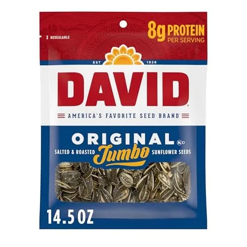 David Sunflower Seeds, Original Flavor, 14.5 oz. | Crunchy, Salty Snack for On-the-Go thumbnail 1