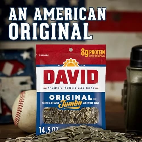 David Sunflower Seeds, Original Flavor, 14.5 oz. | Crunchy, Salty Snack for On-the-Go thumbnail 5
